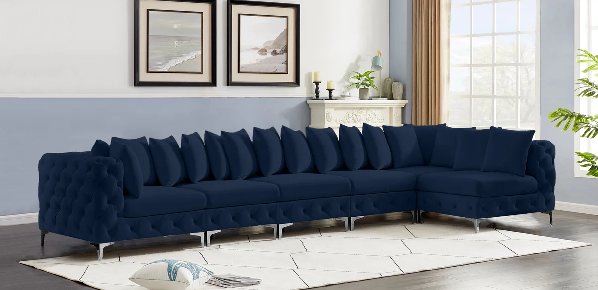 Tremblay - 6 Piece Modular Sectional - Navy