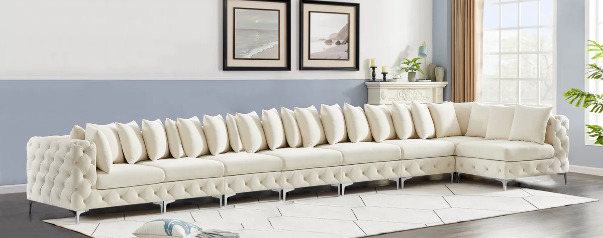 Tremblay - 8 Piece Modular Sectional - Cream