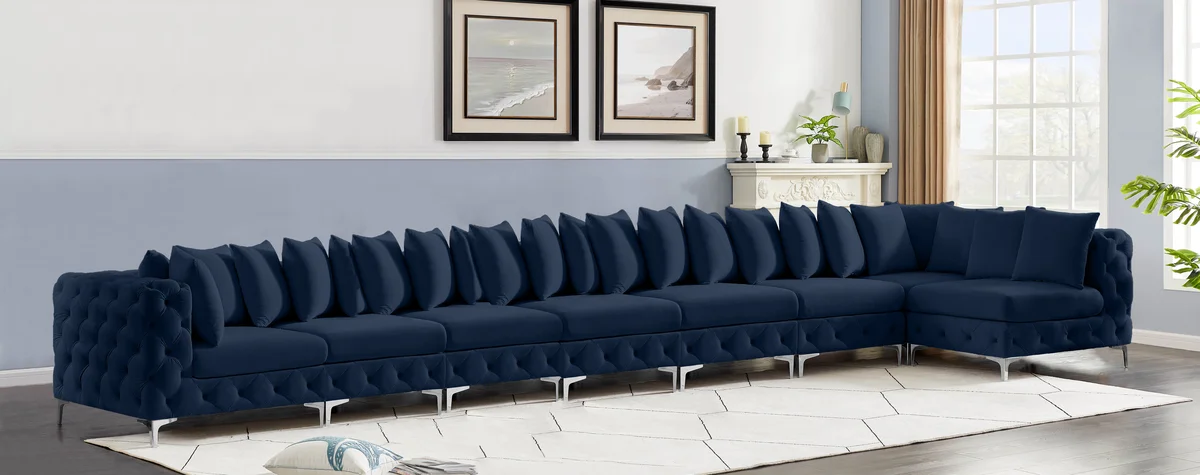 Tremblay - 8 Piece Modular Sectional - Navy