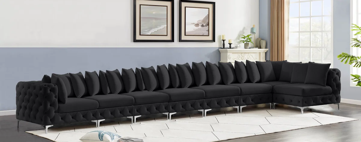 Tremblay - 8 Piece Modular Sectional - Black
