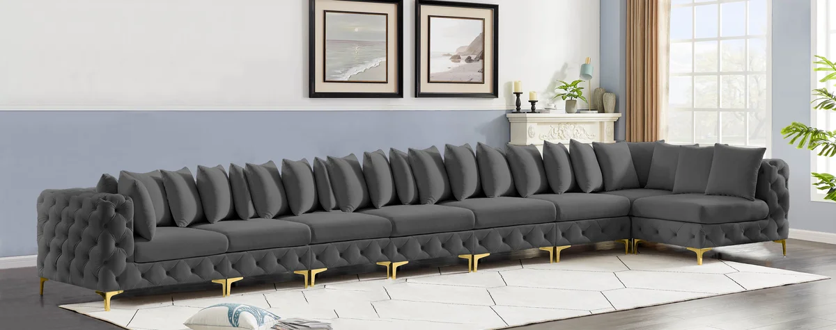 Tremblay - 8 Piece Modular Sectional - Gray