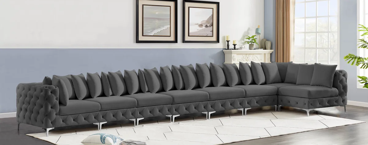 Tremblay - 8 Piece Modular Sectional - Gray