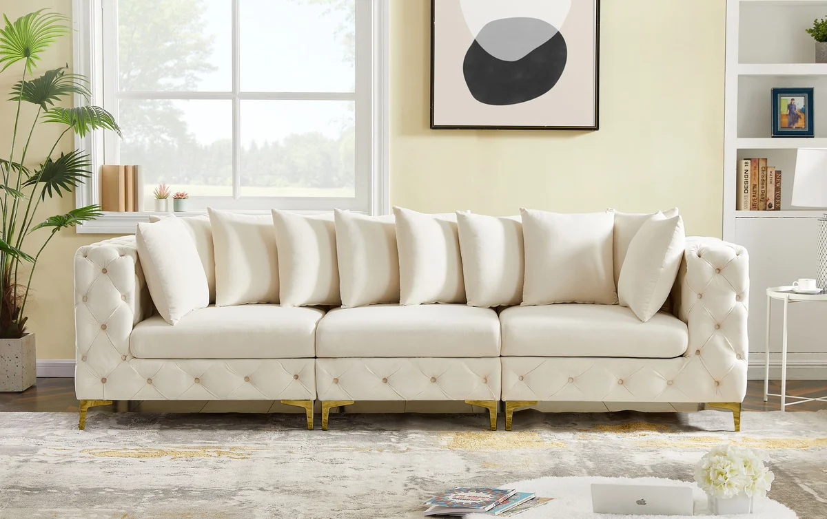 Tremblay - 3 Seat Modular Sofa - Cream