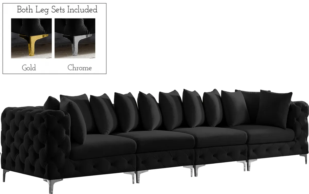 Tremblay - 4 Seat Modular Sofa - Black - View 2