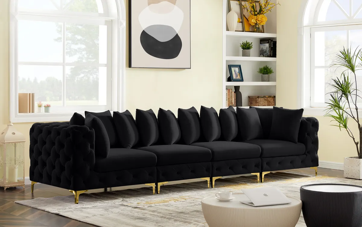 Tremblay - 4 Seat Modular Sofa - Black