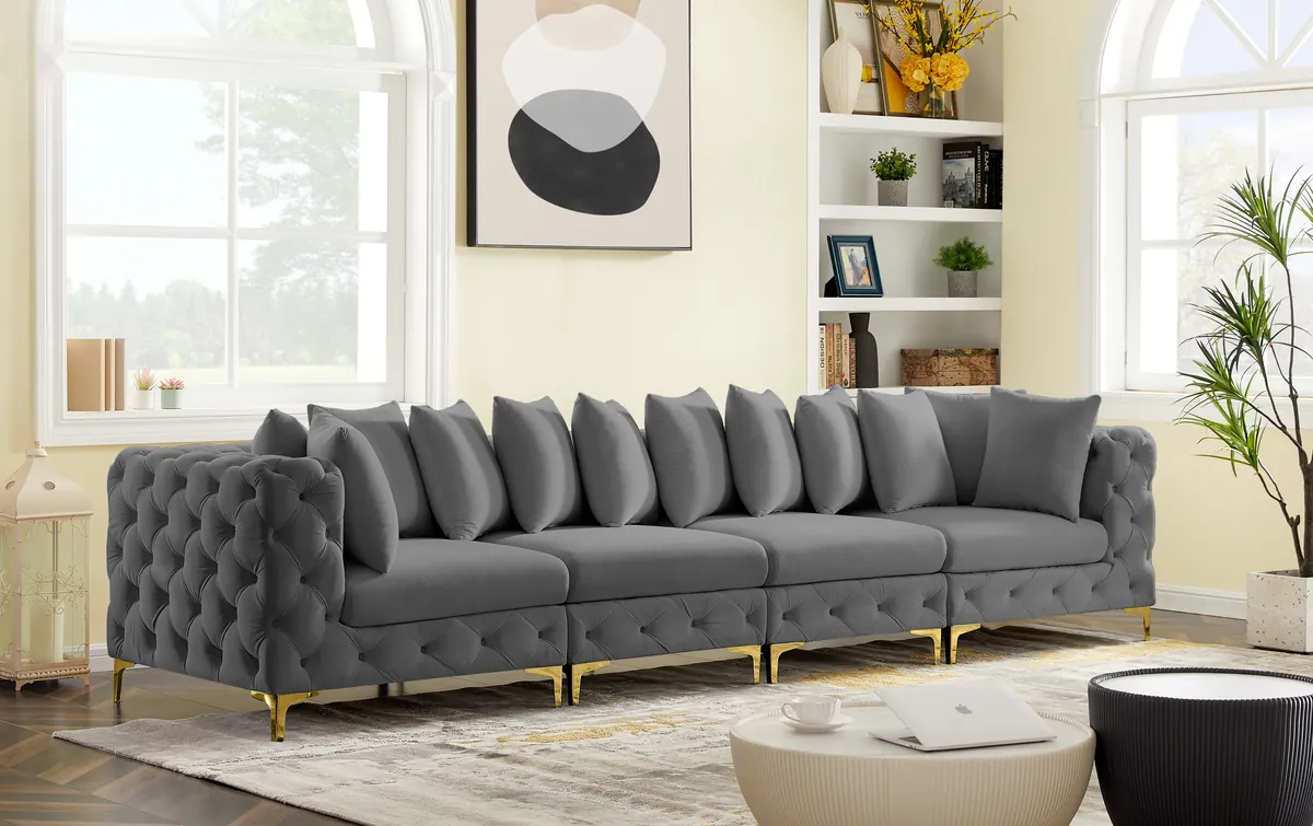 Tremblay - 4 Seat Modular Sofa - Gray