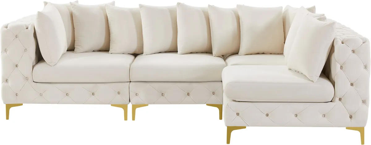 Tremblay - 4 Piece Modular Sectional - Cream