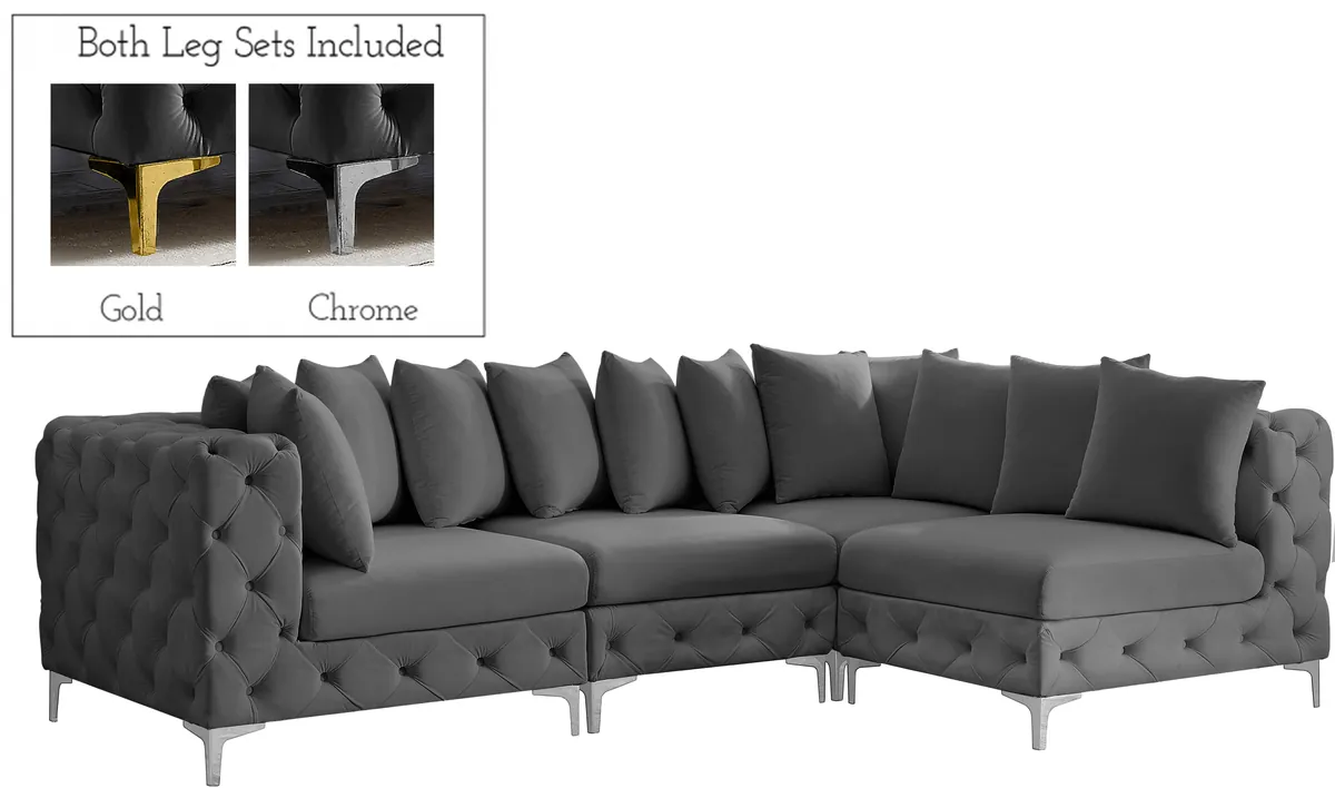 Tremblay - 4 Piece Modular Sectional - Gray - View 2