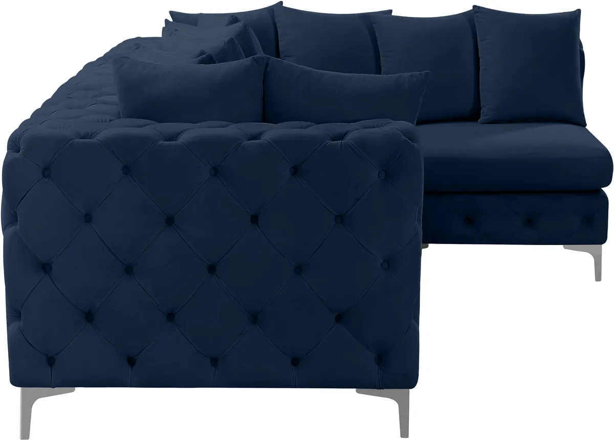 Tremblay - 4 Piece Modular Sectional - Navy