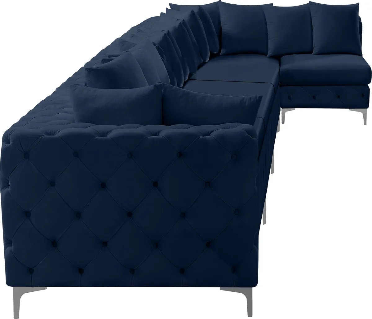 Tremblay - 7 Piece Modular L-Shaped Sectional - Navy