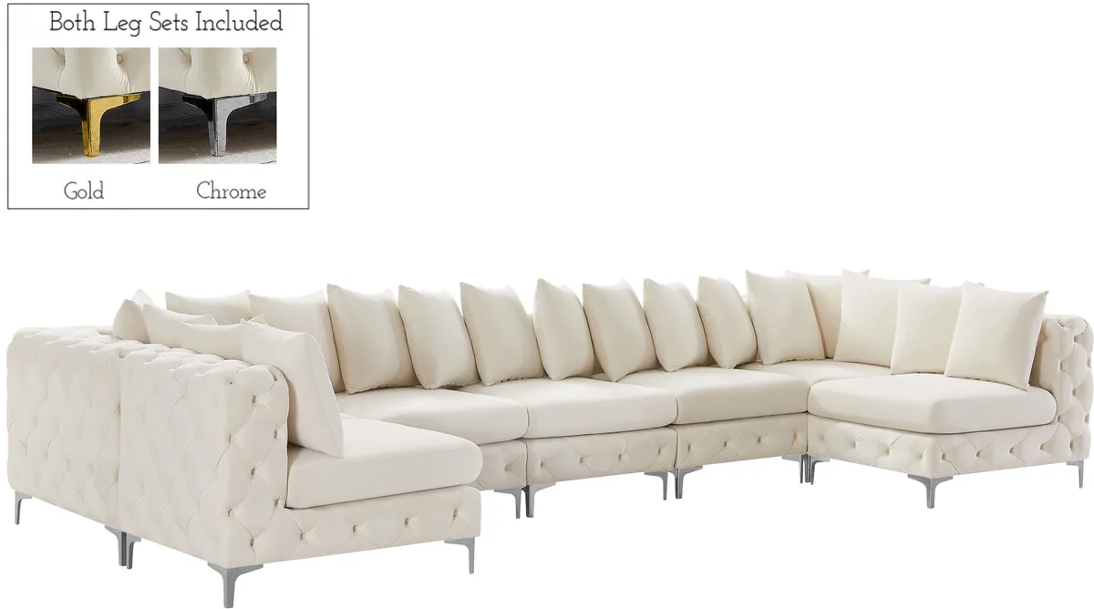 Tremblay - 7 Piece Modular U-Shaped Sectional - Cream - View 2
