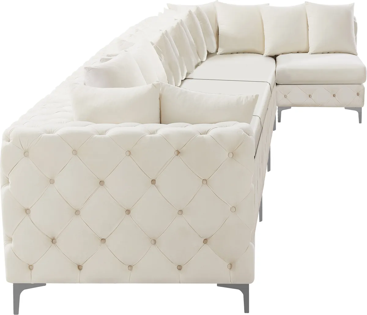 Tremblay - 7 Piece Modular L-Shaped Sectional - Cream