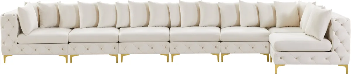 Tremblay - 7 Piece Modular L-Shaped Sectional - Cream