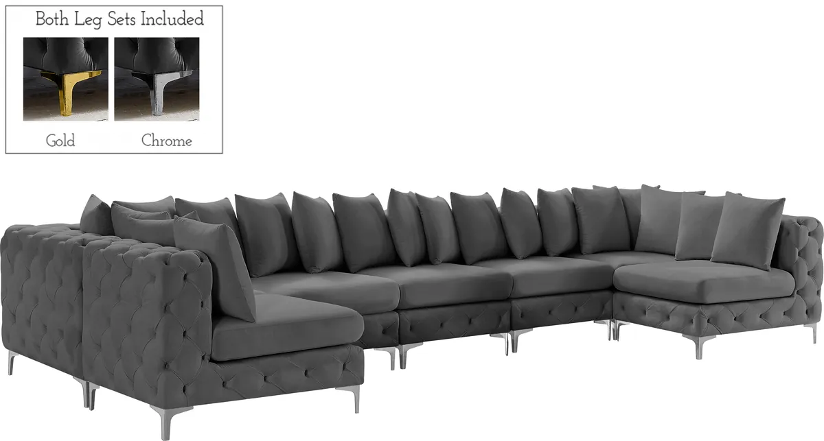 Tremblay - 7 Piece Modular Sectional - Gray - View 2