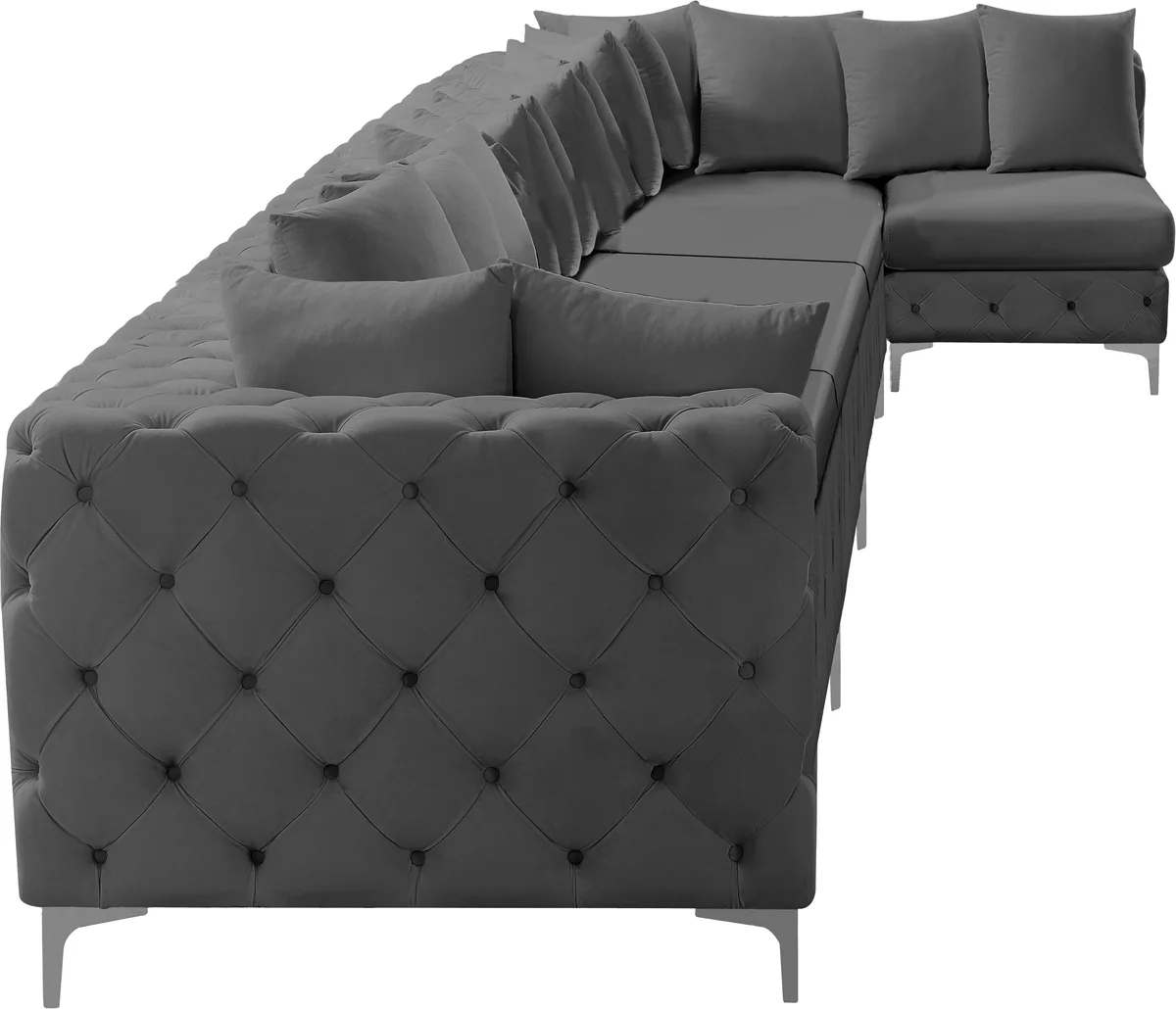 Tremblay - 7 Piece Modular L-Shaped Sectional - Gray