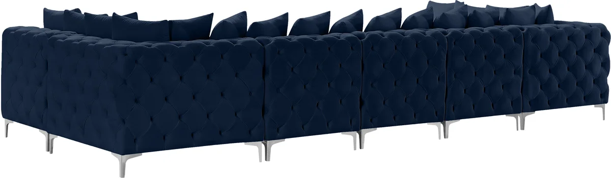 Tremblay - 7 Piece Modular U-Shaped Sectional - Navy
