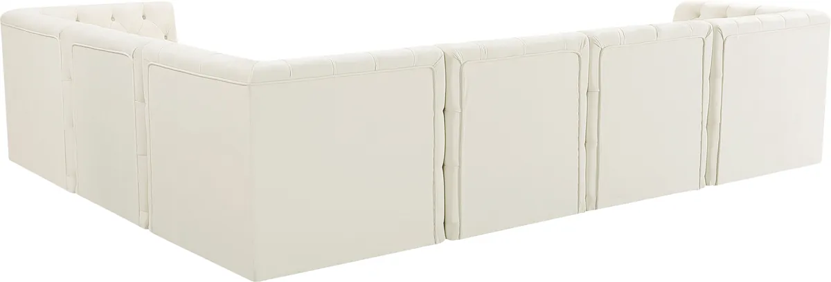 Tuft - 6 Piece Modular Corner Sectional - Cream