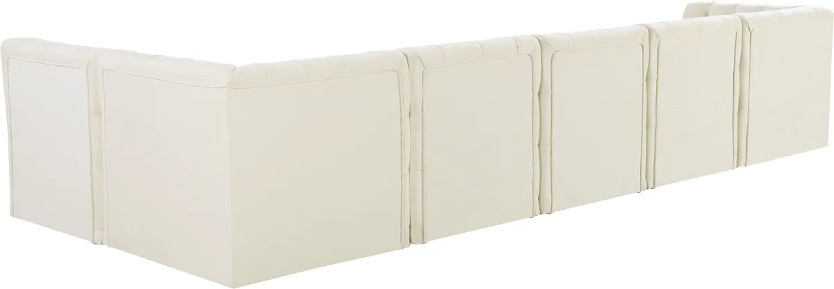 Tuft - 6 Piece Modular Sectional - Cream