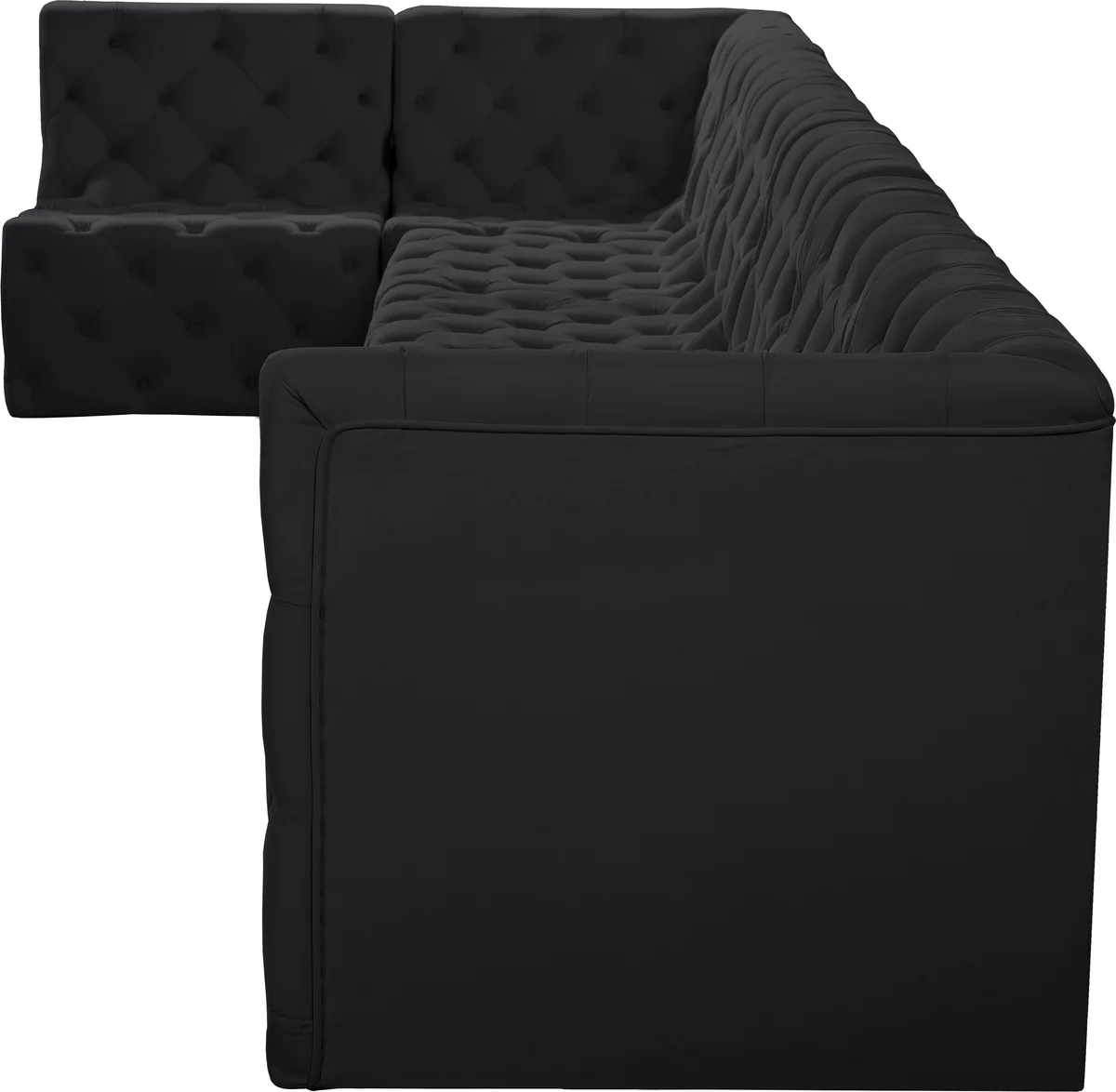 Tuft - 7 Piece Modular Sectional - Black