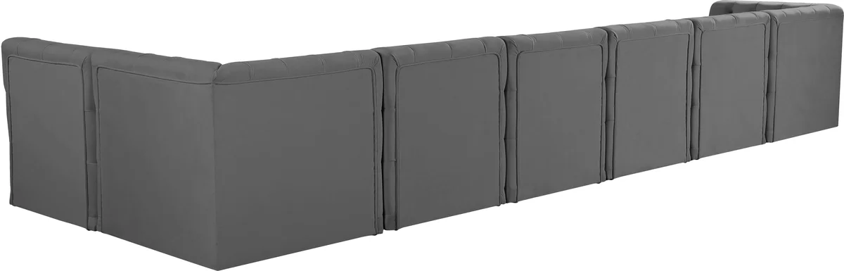 Tuft - 7 Piece Modular Sectional - Gray
