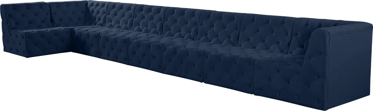 Tuft - 8 Piece Modular Sectional - Navy - View 2