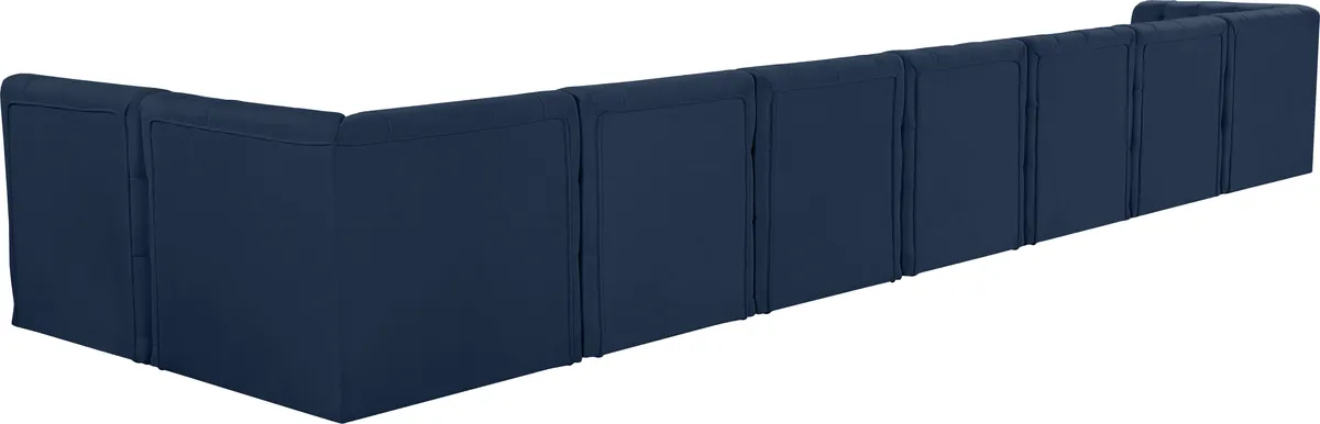Tuft - 8 Piece Modular Sectional - Navy