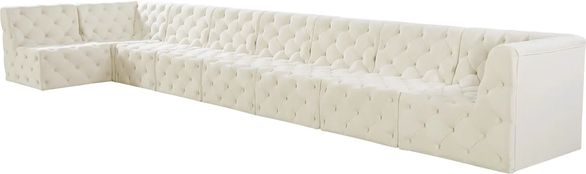 Tuft - 8 Piece Modular Sectional - Cream