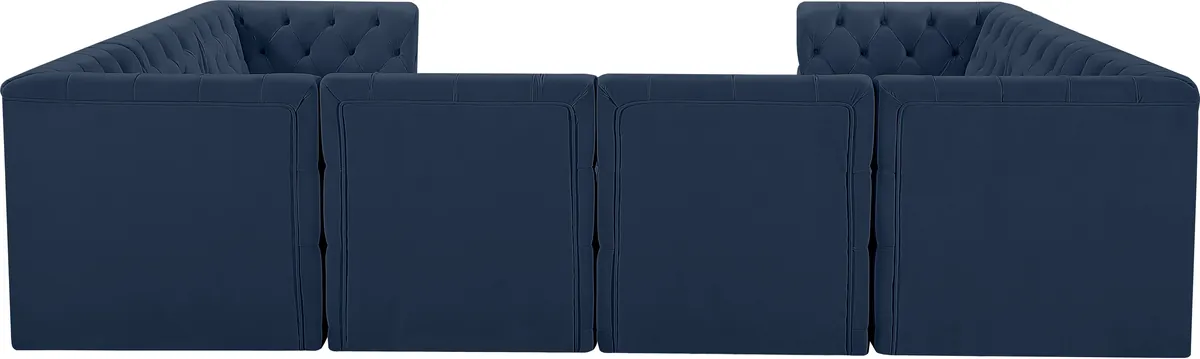 Tuft - 8 Piece Modular U-Shaped Sectional - Navy