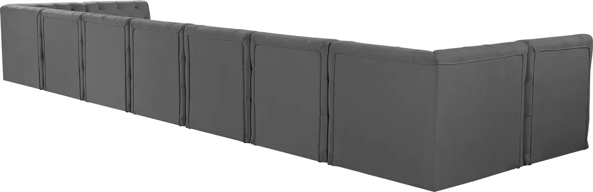 Tuft - 9 Piece Modular Sectional - Gray