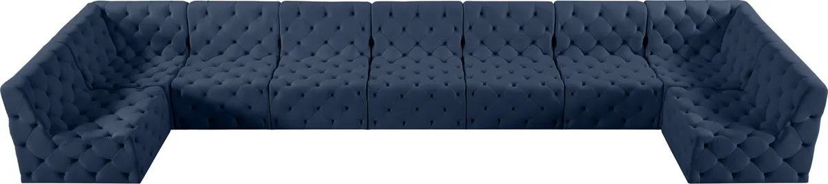 Tuft - 9 Piece Modular Sectional - Navy