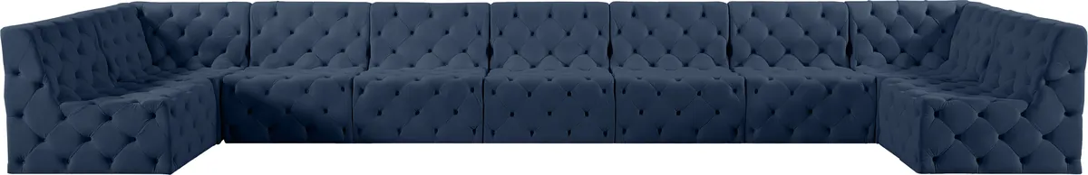 Tuft - 9 Piece Modular Sectional - Navy