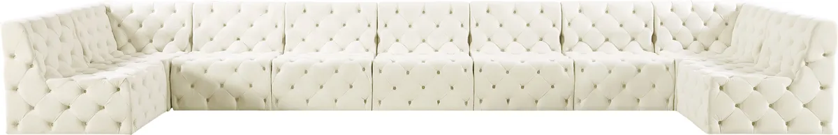 Tuft - 9 Piece Modular Sectional - Cream