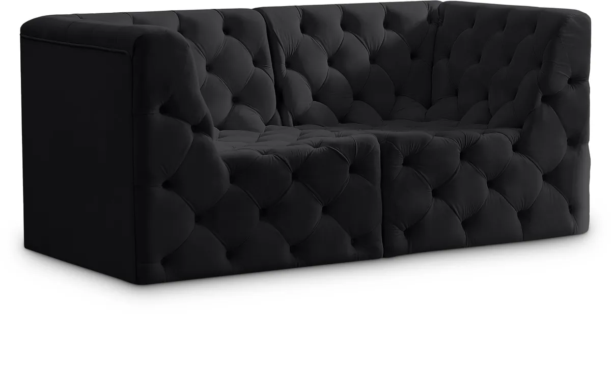 Tuft - 2 Seat Modular Sofa - Black