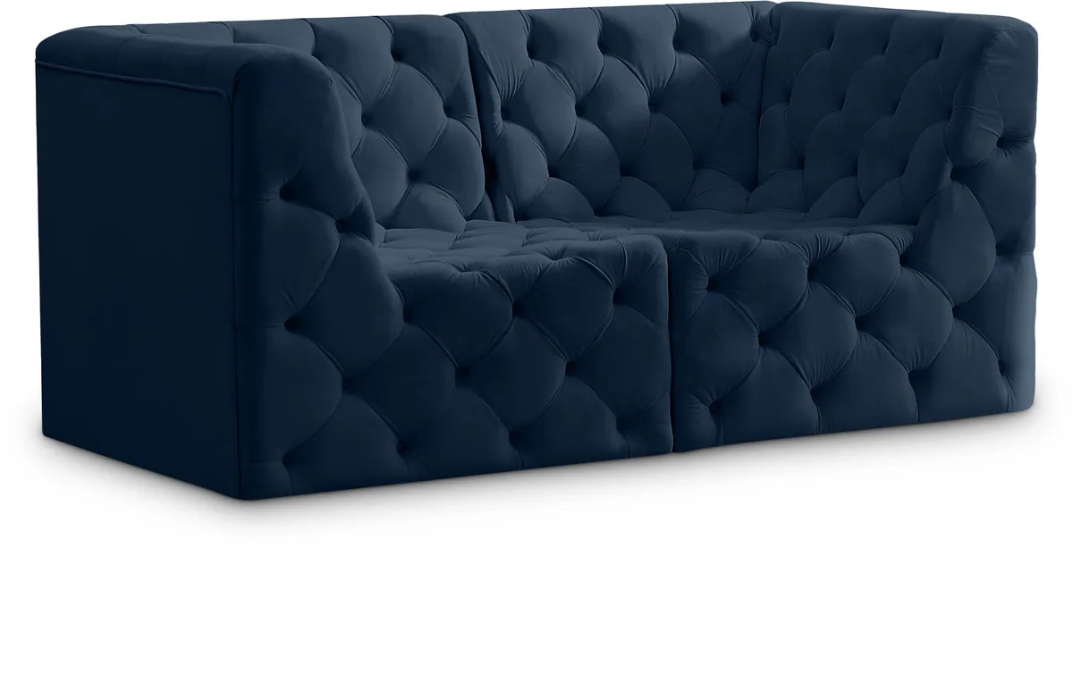 Tuft - 2 Seat Modular Sofa - Navy