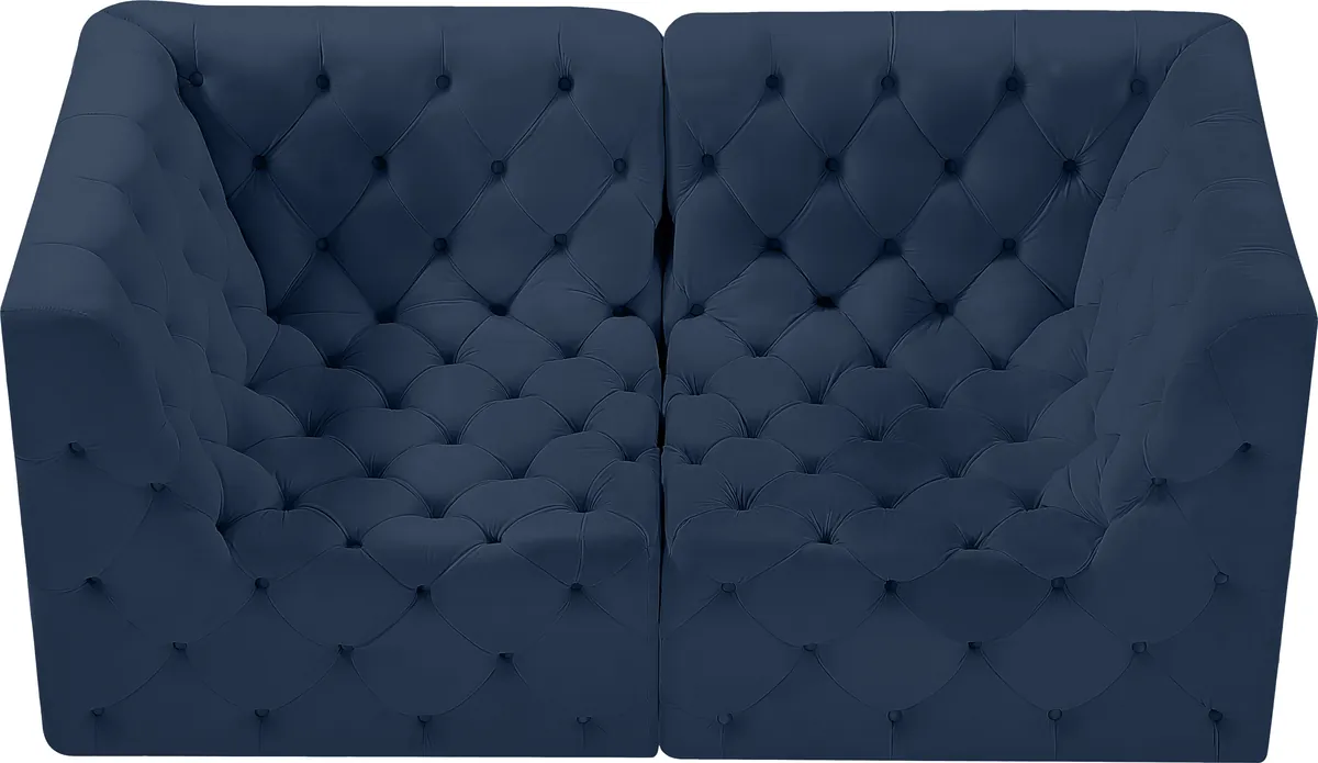 Tuft - 2 Seat Modular Sofa - Navy