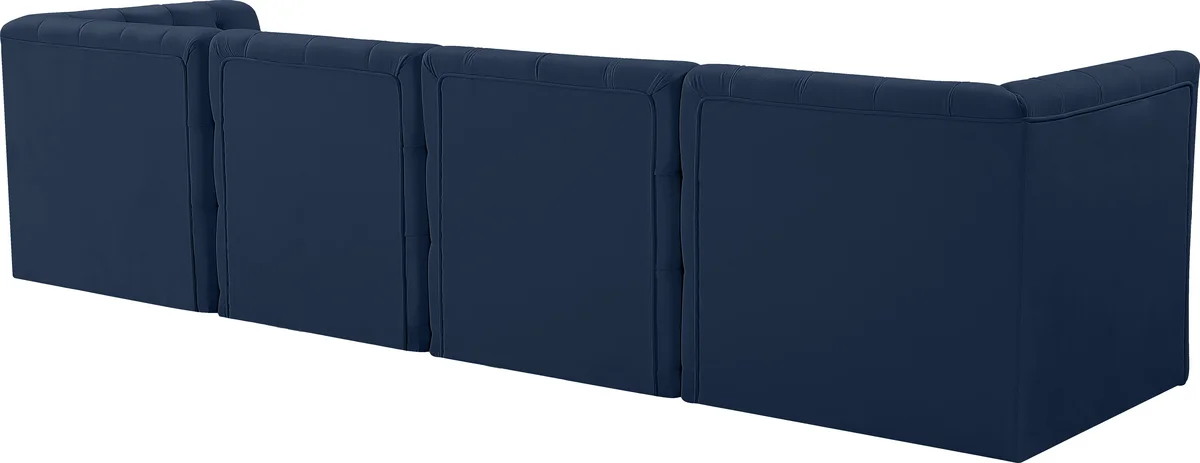 Tuft - 4 Seat Modular Sofa - Navy
