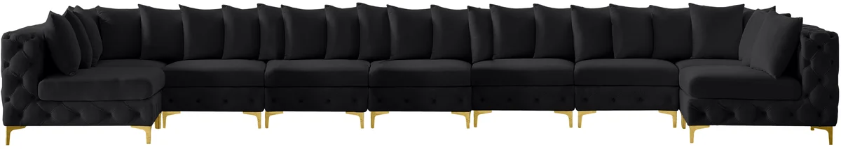 Tremblay - 9 Piece Modular Sectional - Black
