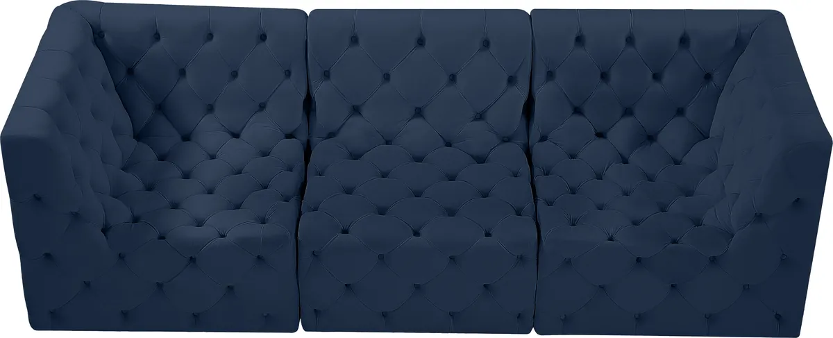 Tuft - 3 Seat Modular Sofa - Navy