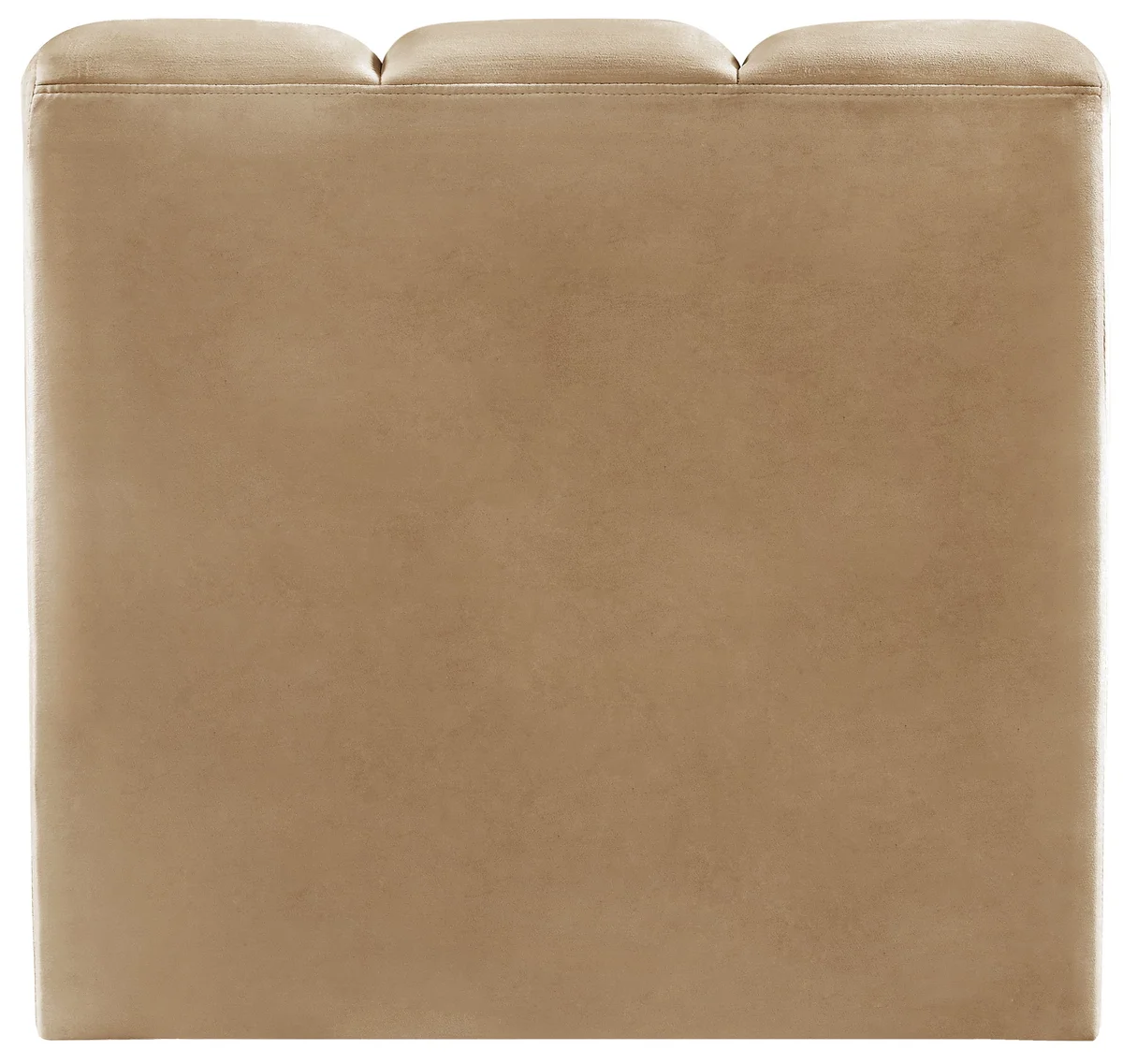 Arc - Velvet Straight Chair - Camel - View 2