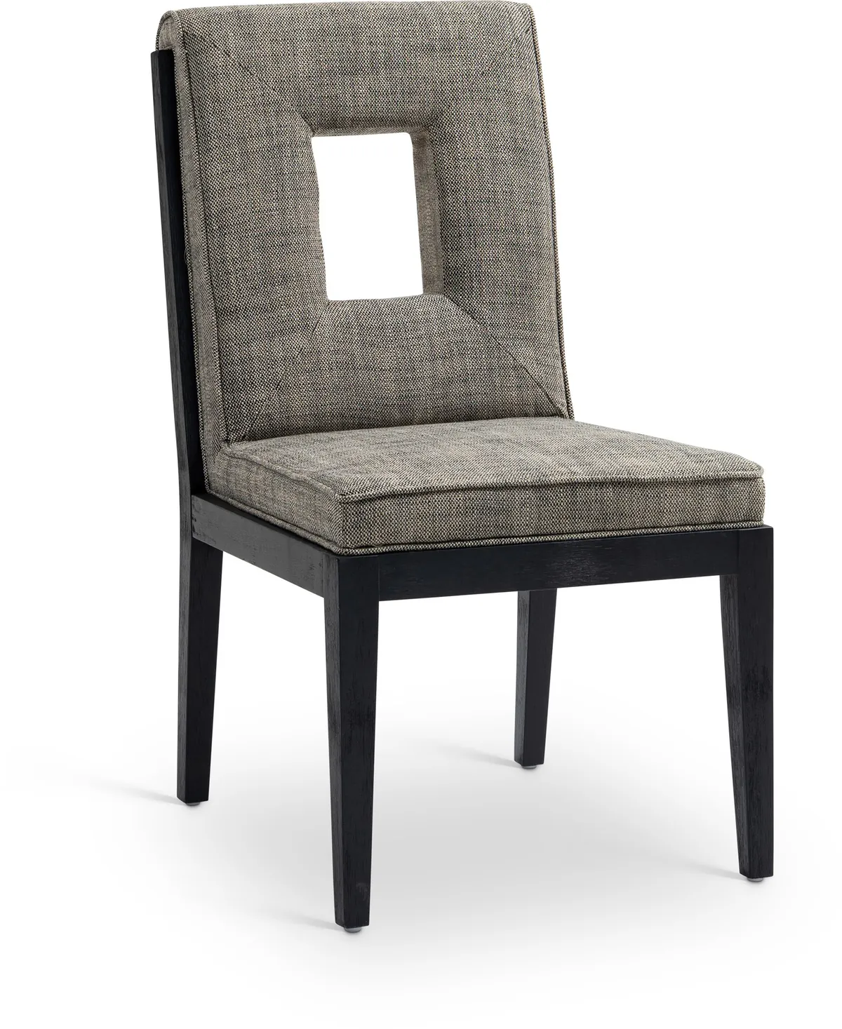 Gwendolyn - Dining Side Chair With Black Frame (Set of 2) - Gray