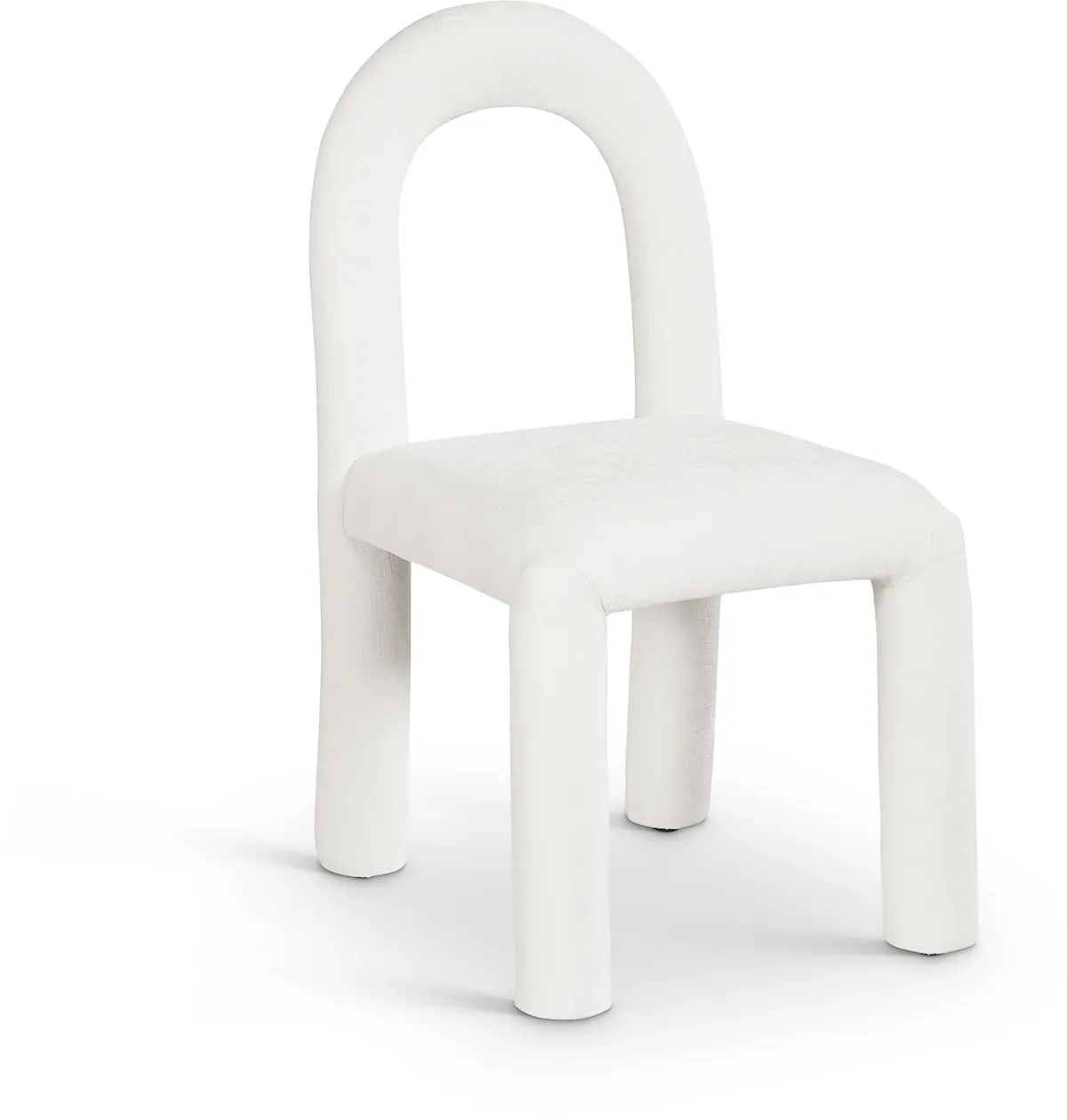 Amari - Chenille Fabric Dining Chair (Set of 2) - Cream