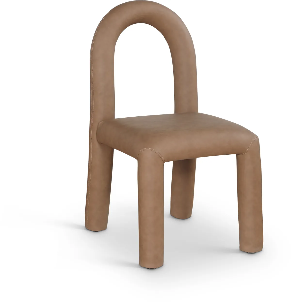 Amari - Faux Leather Dining Chair (Set of 2) - Brown