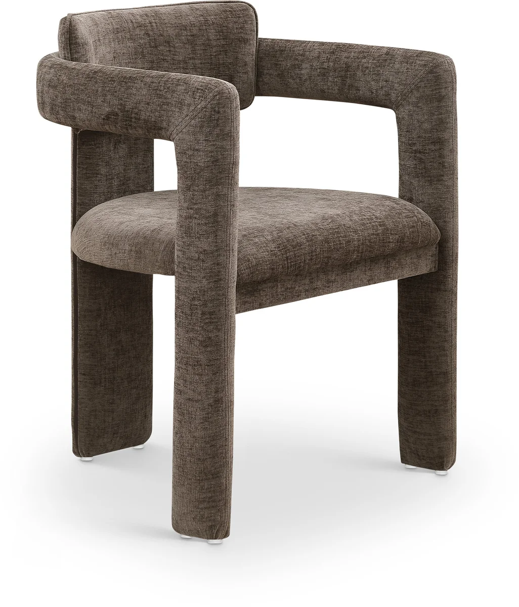 Brenda - Chenille Dining Chair (Set of 2) - Brown