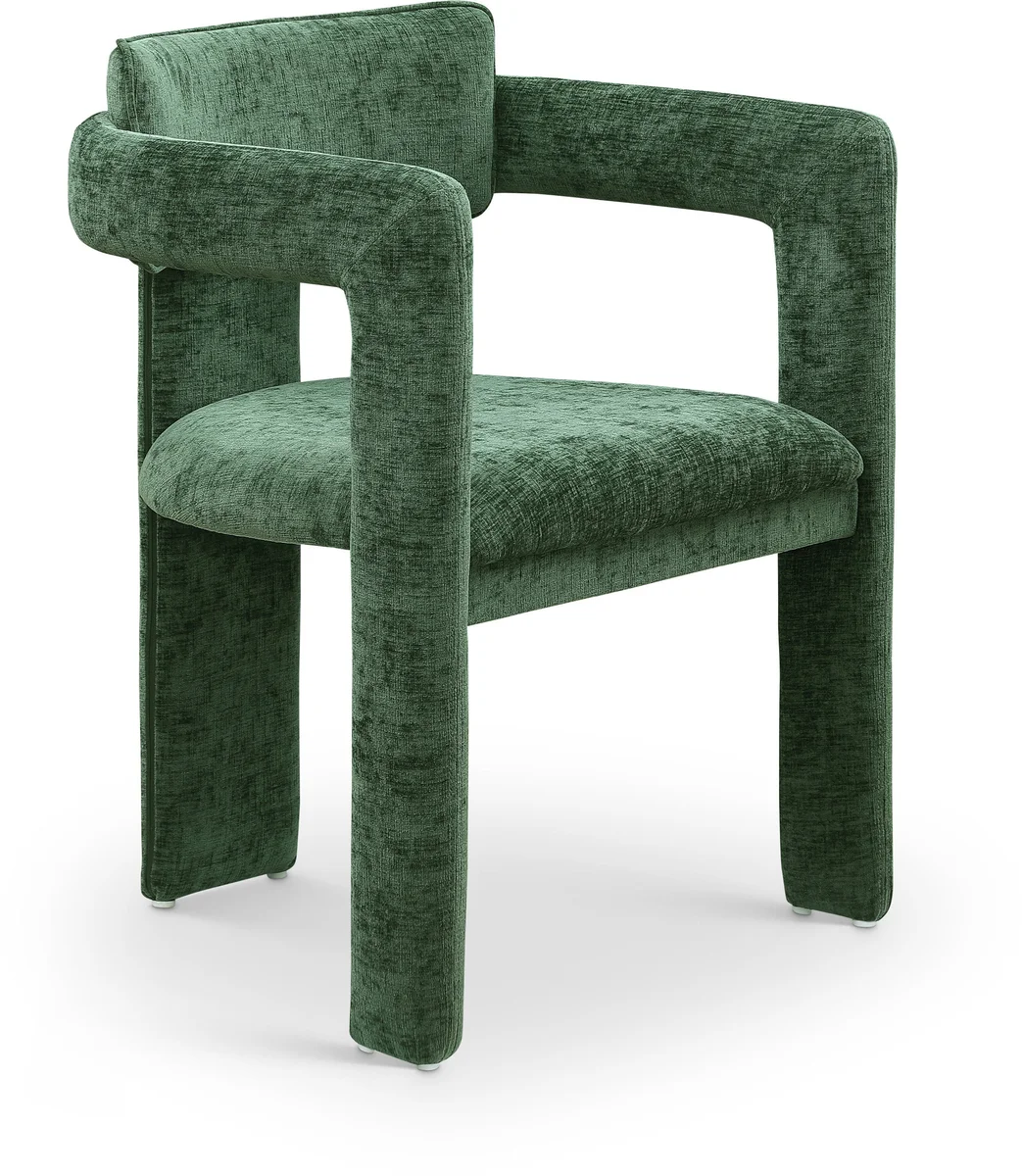 Brenda - Chenille Dining Chair (Set of 2) - Green
