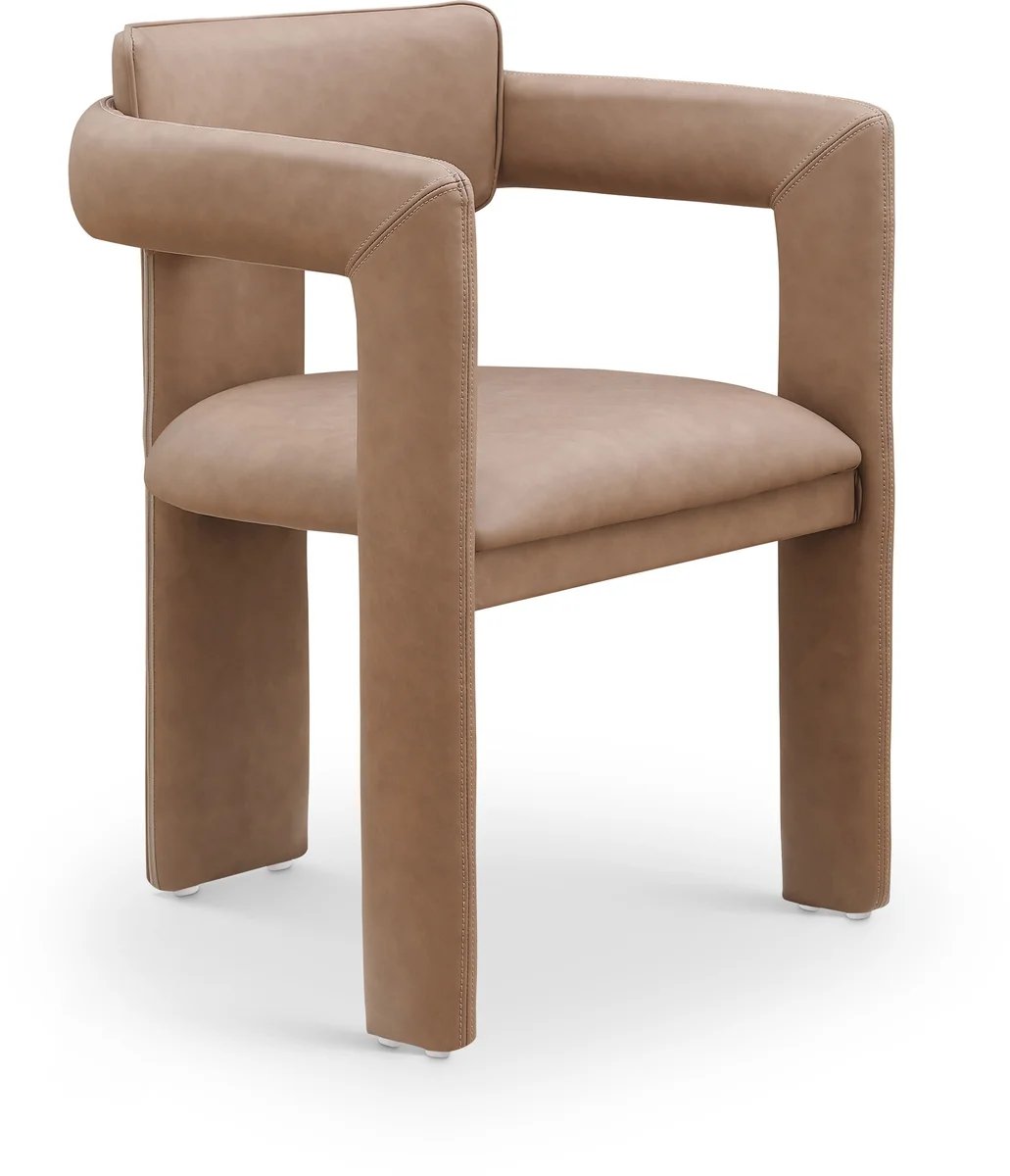 Brenda - Faux Leather Dining Chair (Set of 2) - Brown