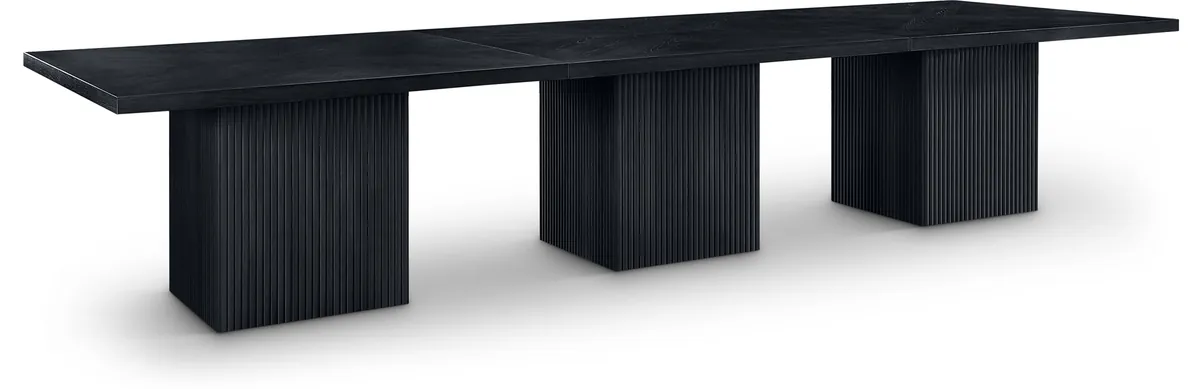 Belinda - Wood Mid-Century Modern Modular Dining Table - Black