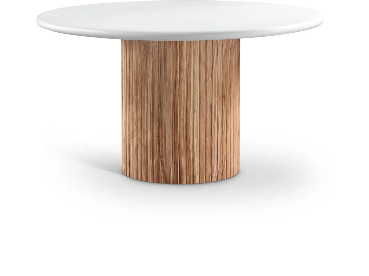 Sanremo - Concrete 53" Finished Concrete Indoor / Outdoor Dining Table - White