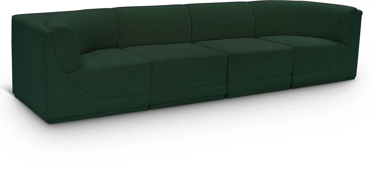 Ollie - 4 Seat Modular Sofa - Green