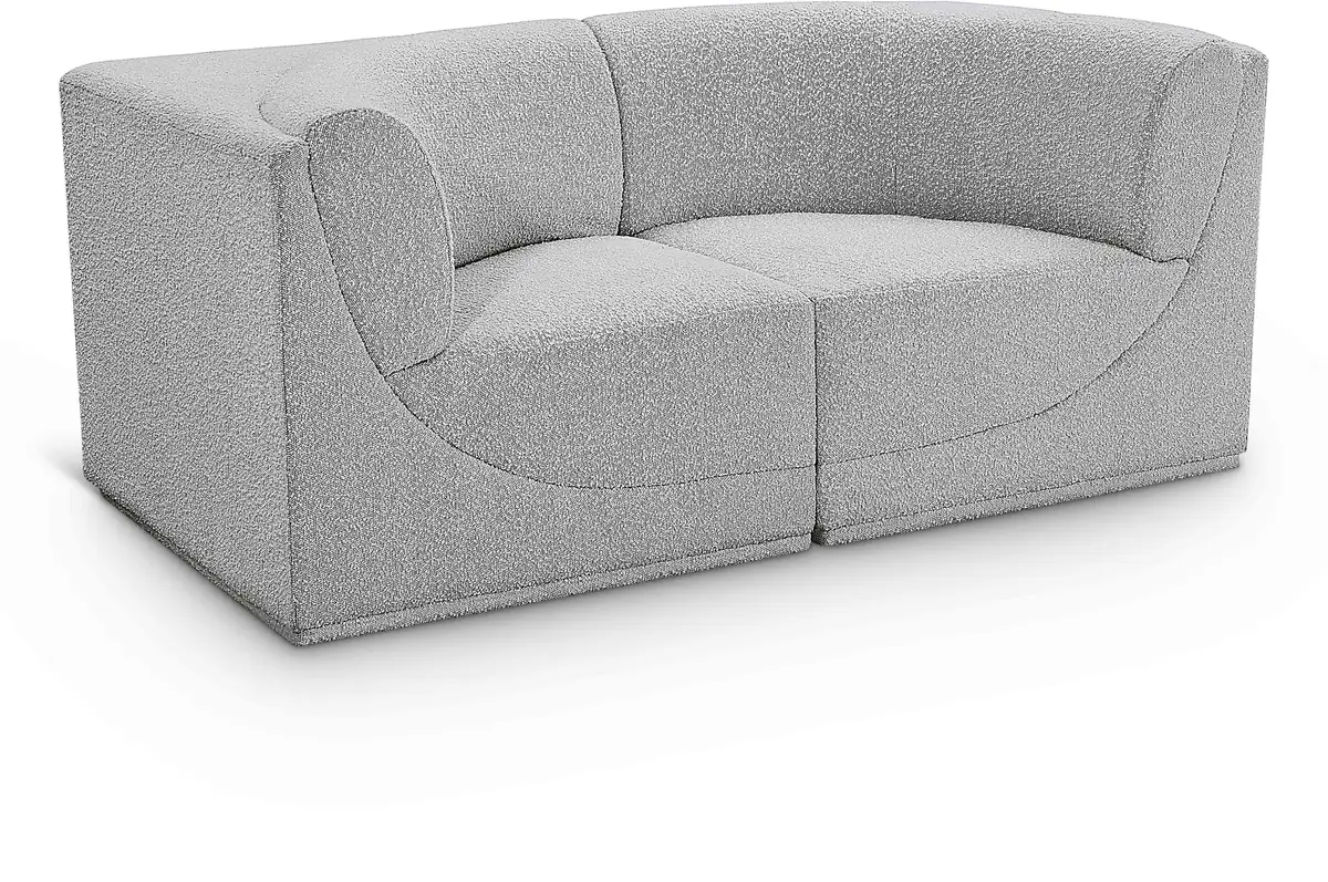 Ollie - 2 Seat Modular Sofa - Gray