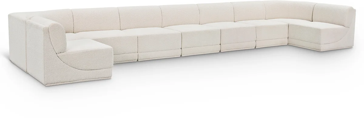Ollie - 9 Piece Modular Sectional - Cream